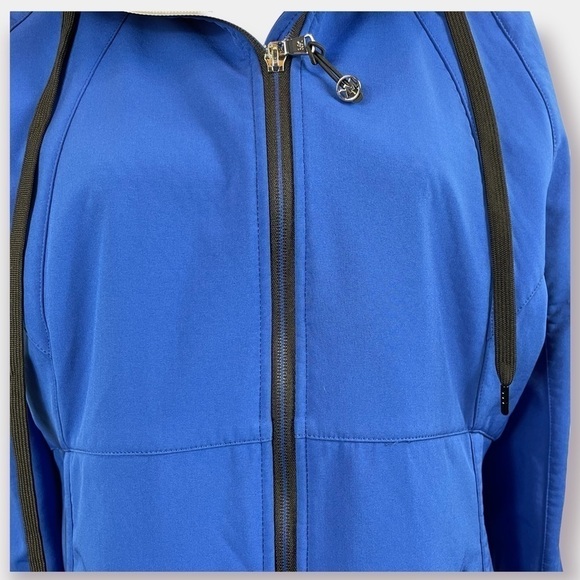 NEW Michael Kors Jacket Coat Blue Black Size Large - Picture 5 of 10